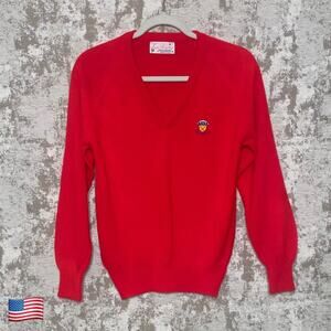 Vintage Beverly Hills Country Club Knit V Neck Sweater